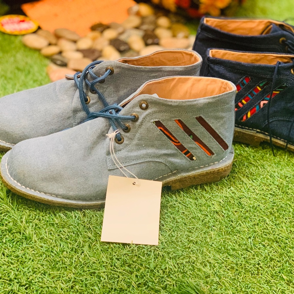 DENIM WATERPROOF RICE SOLE MEN SHOES